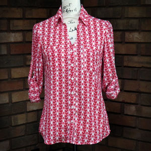 EXPRESS Portofino Butterfly Shirt - LIKE NEW - S